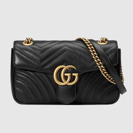 Túi xách Gucci nữ GG Marmont da màu đen