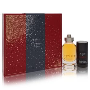 Nước hoa Bộ quà tặng L'Envol De Cartier gồm có: 80ml (2.7 oz) Eau De Parfum (EDP) Spray + 2.5 oz Thanh khử mùi chính hãng sale giảm giá
