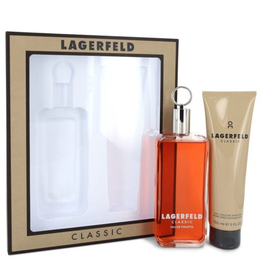 Nước hoa Bộ quà tặng Lagerfeld gồm có: 5 oz (150 ml) Eau De Toilette (EDT) pray + 5 oz (150 ml) Gel tắm chính hãng sale giảm giá