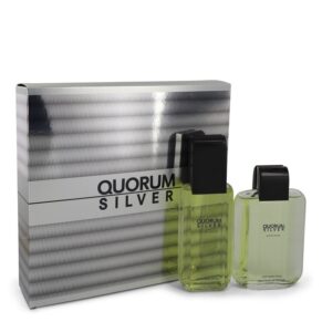 Nước hoa Bộ quà tặng Quorum Silver gồm có: 100 ml (3.4 oz) Eau De Toilette (EDT) Spray + 100 ml (3.4 oz) After Shave chính hãng sale giảm giá