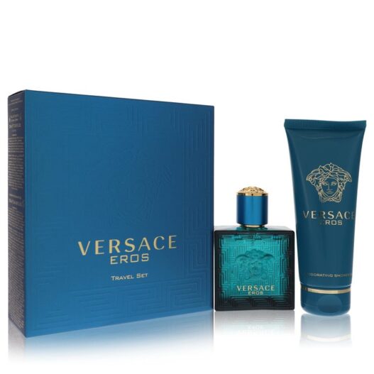 Versace Eros Gift Set: 50ml (1.7 oz) Eau De Toilette (EDT) Spray + 100ml (3.4 oz) Shower Gel chính hãng sale giảm giá