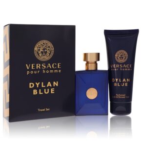 Versace Pour Homme Dylan Blue Gift Set: 2 piece Travel Set includes 50ml (1.7 oz) Eau De Toilette (EDT) Spray + 100ml (3.4 oz) Shower Gel chính hãng sale giảm giá
